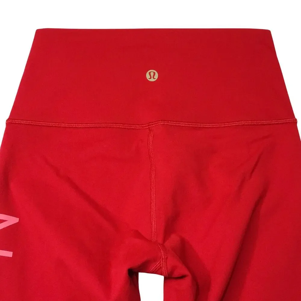 Lululemon Red Lunar New Year Wunder Under Leggings Size 4 - Picture 4 of 7